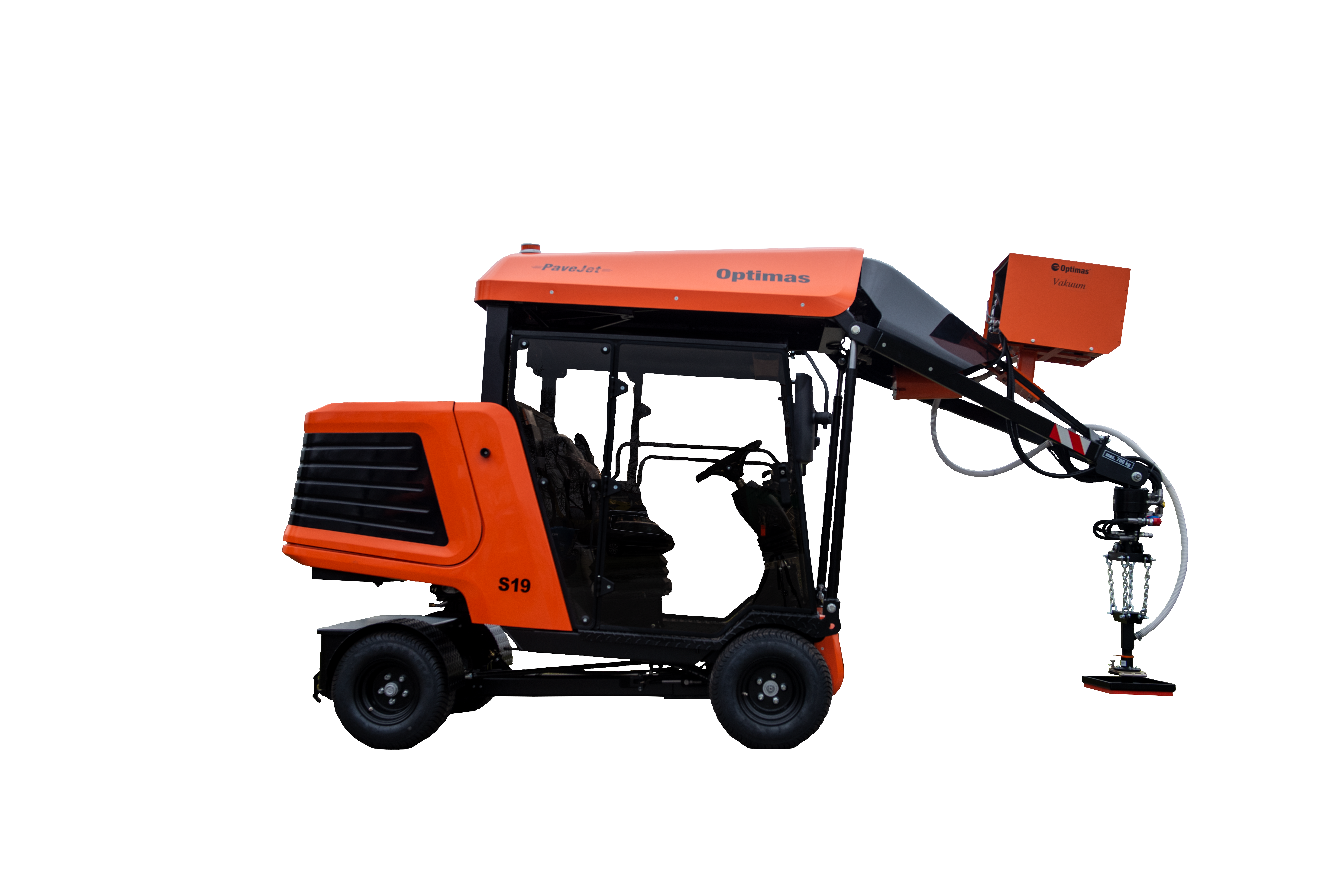 Optimas Vacuum device „BE“ on Paver Laying Machine S19 PaveJet