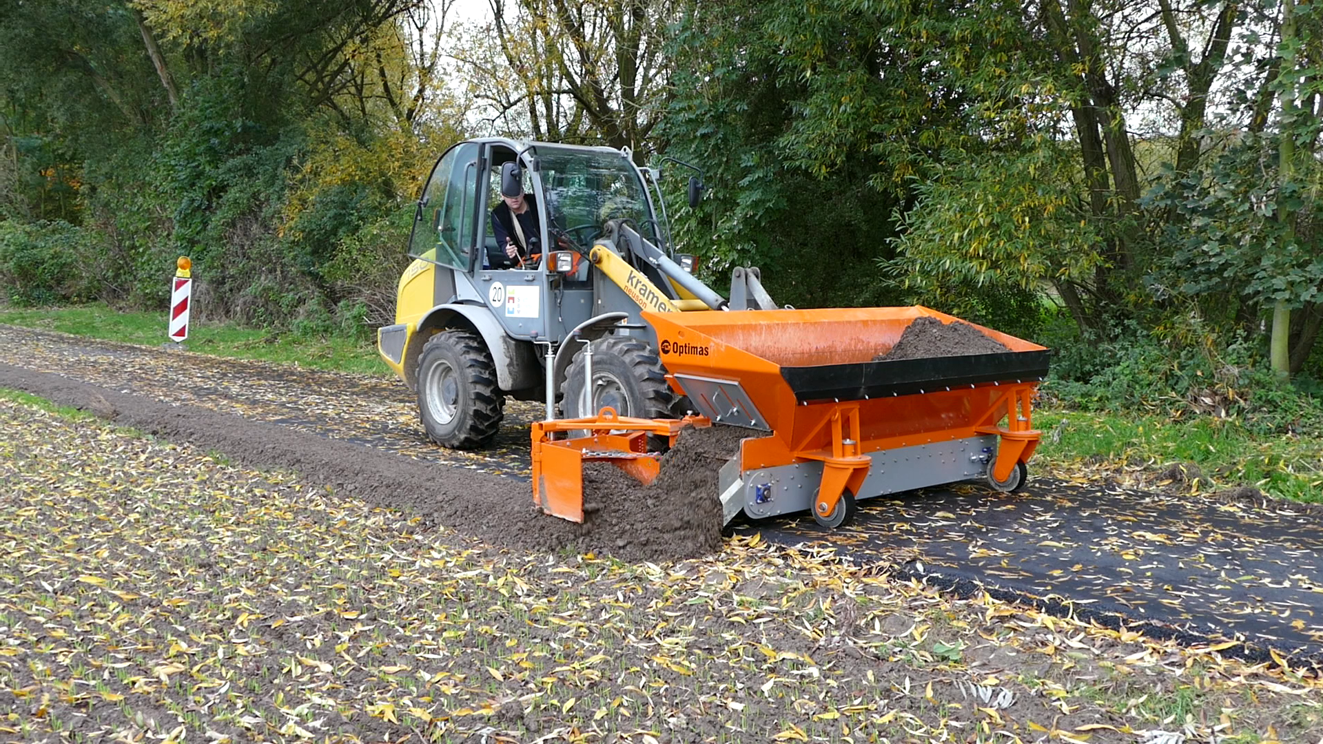 Distributeur de matière « Finliner » pour accotements 0,5 m³/1,0 m³ et 1,4 m³