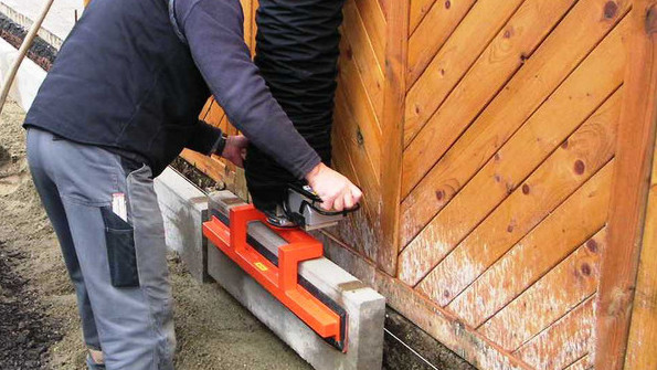 Optimas Vacu-Lift: easy placing of curbs.
