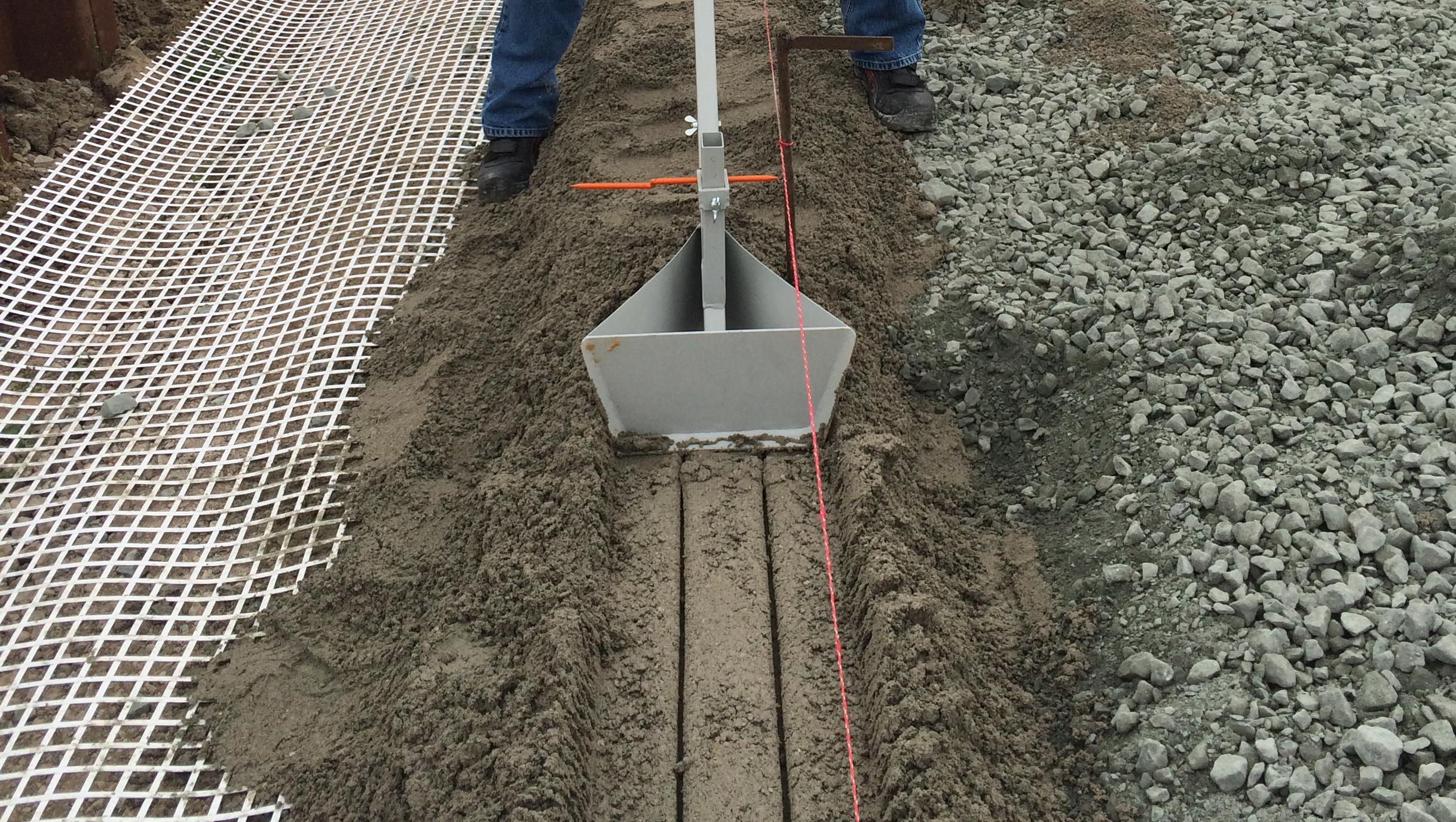 Betonpflug