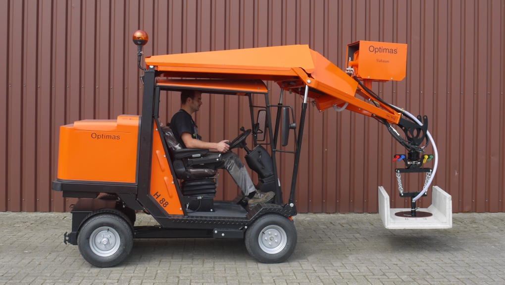 Optimas Vacuum device "BE" on Paver Laying Machine