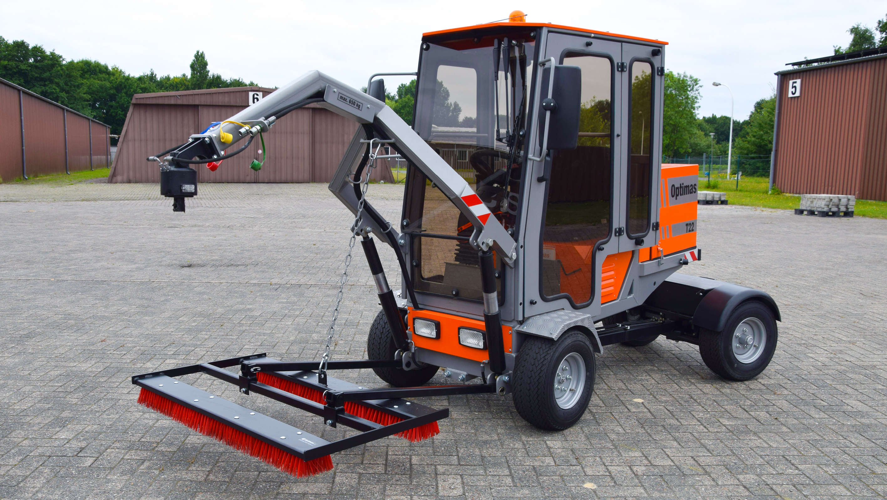 Paver Joint filling broom, mechanical 
