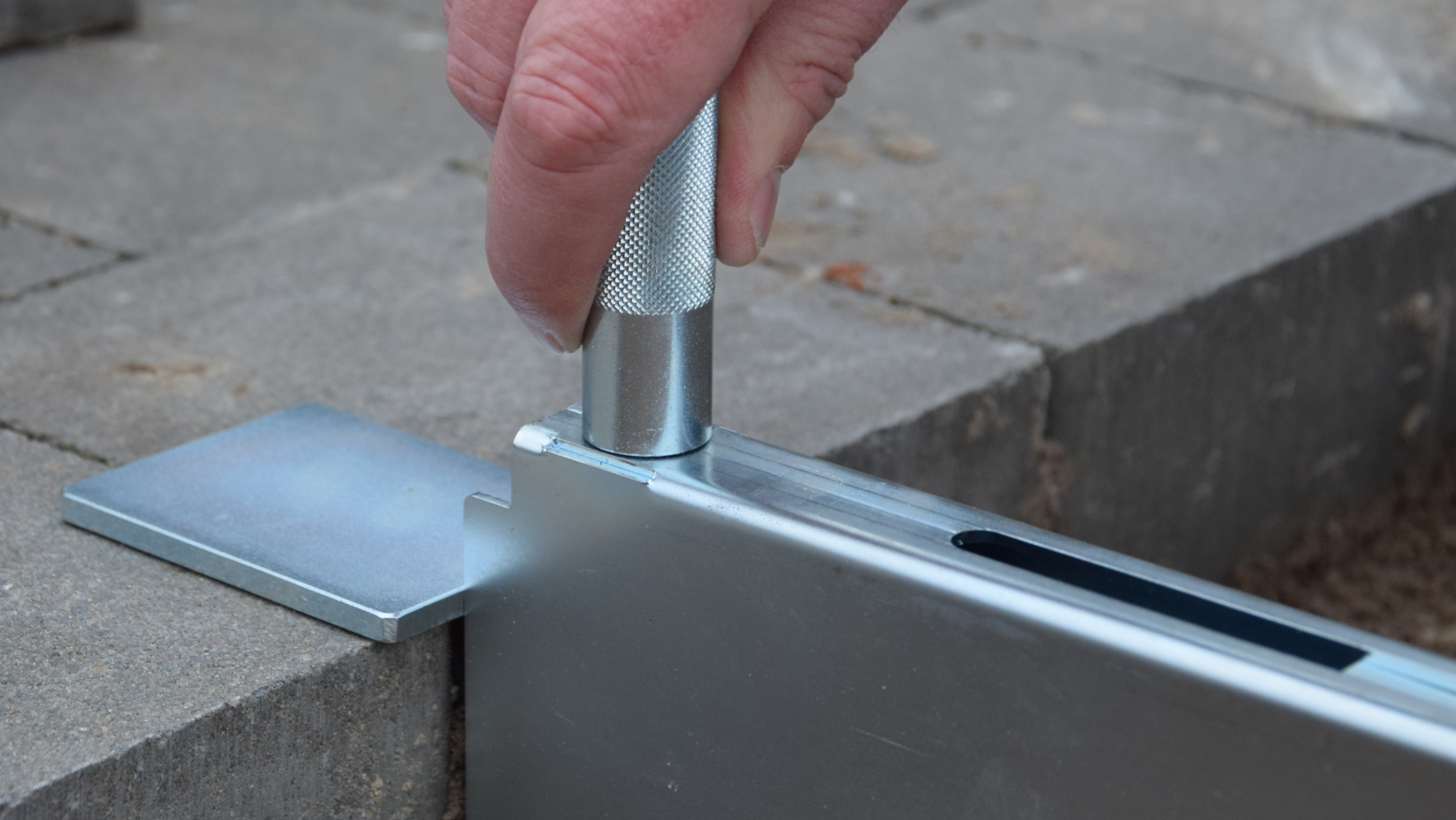 Levelling "shoe", long (250 mm adjustable)